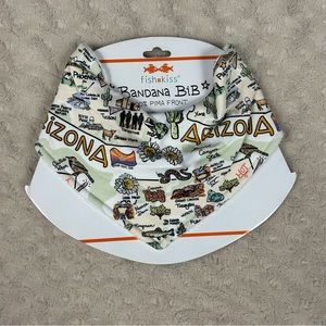 Fish Kiss State of Arizona Bandana Baby Bib